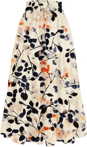 Skirts for Girls High Waist Flowy Maxi Skirt A-Line Long Skirt Boho Summer