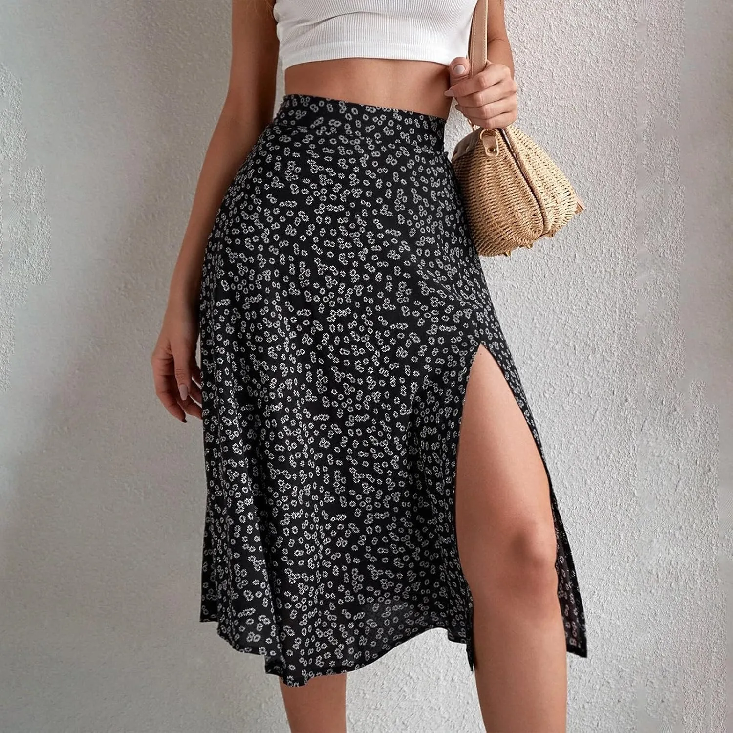 Skirts for Women Trendy 2025 Summer Boho A Line Western Skirt Casual Resort Wear