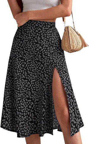 Skirts for Women Trendy 2025 Summer Boho A Line Western Skirt Casual Resort Wear