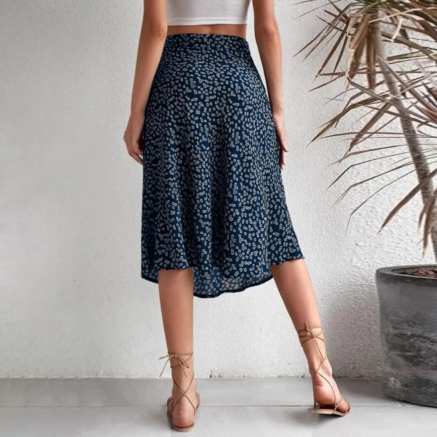 Skirts for Women Trendy 2025 Summer Boho A Line Western Skirt Casual Resort Wear