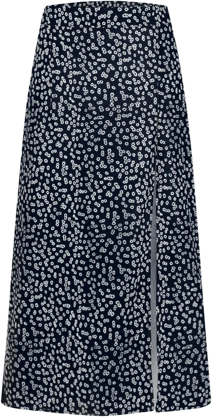 Skirts for Women Trendy 2025 Summer Boho A Line Western Skirt Casual Resort Wear