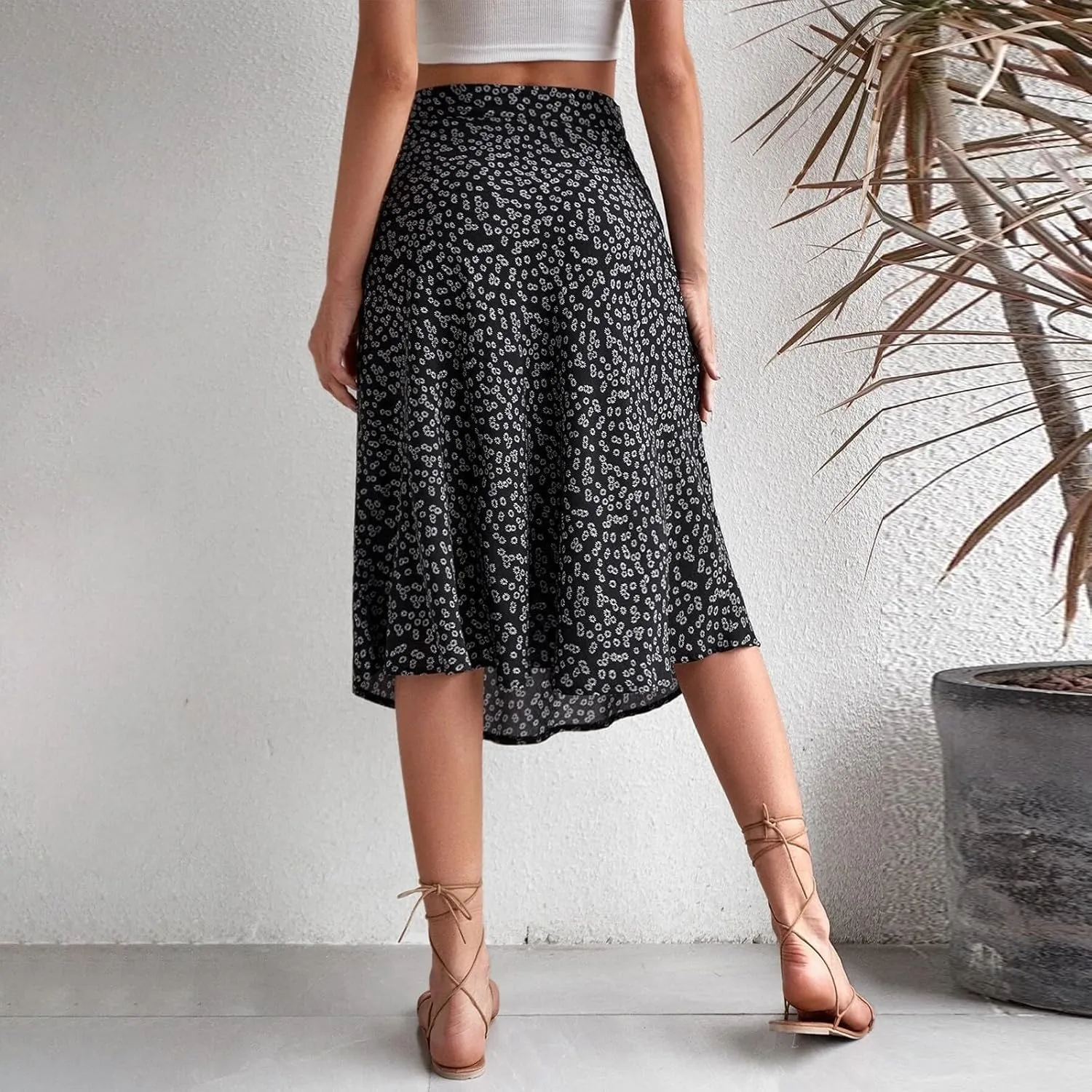 Skirts for Women Trendy 2025 Summer Boho A Line Western Skirt Casual Resort Wear