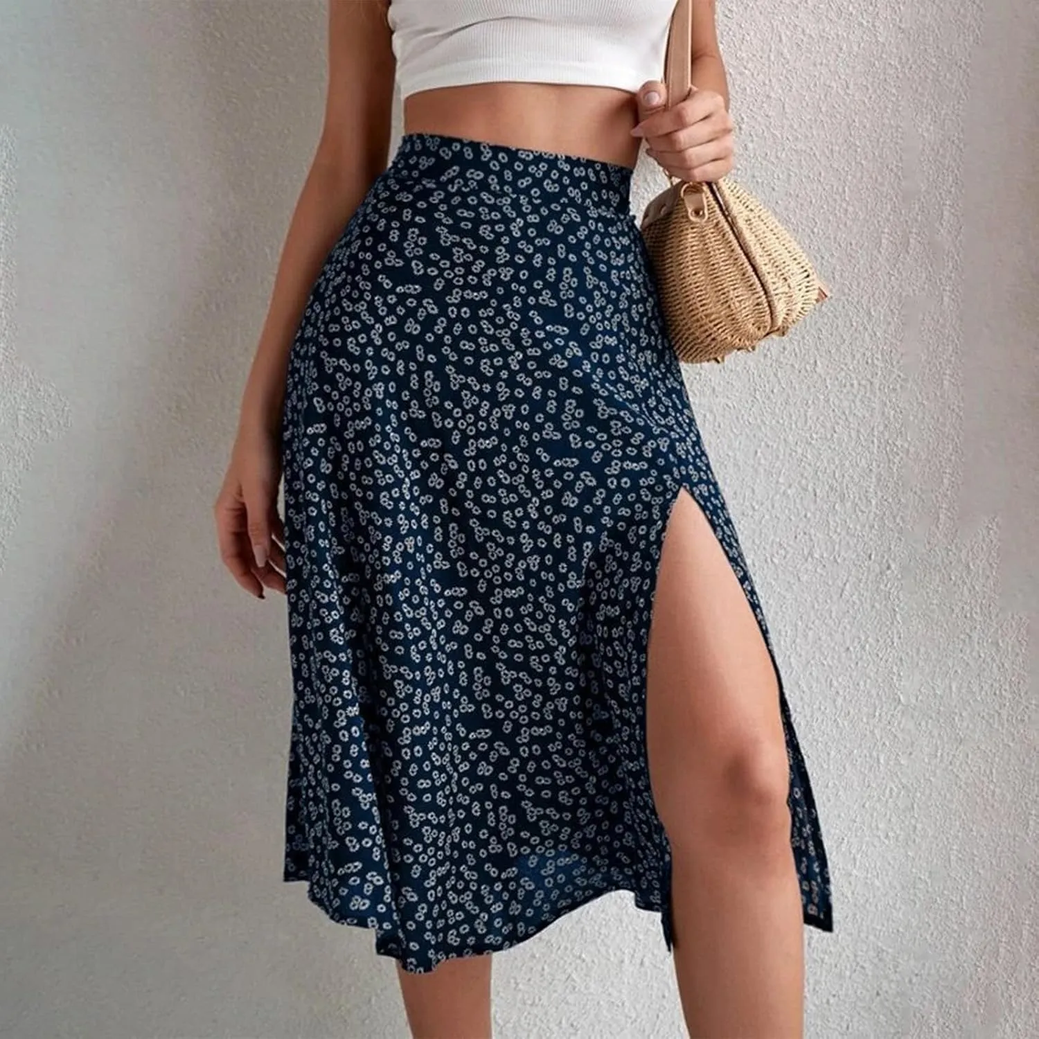 Skirts for Women Trendy 2025 Summer Boho A Line Western Skirt Casual Resort Wear