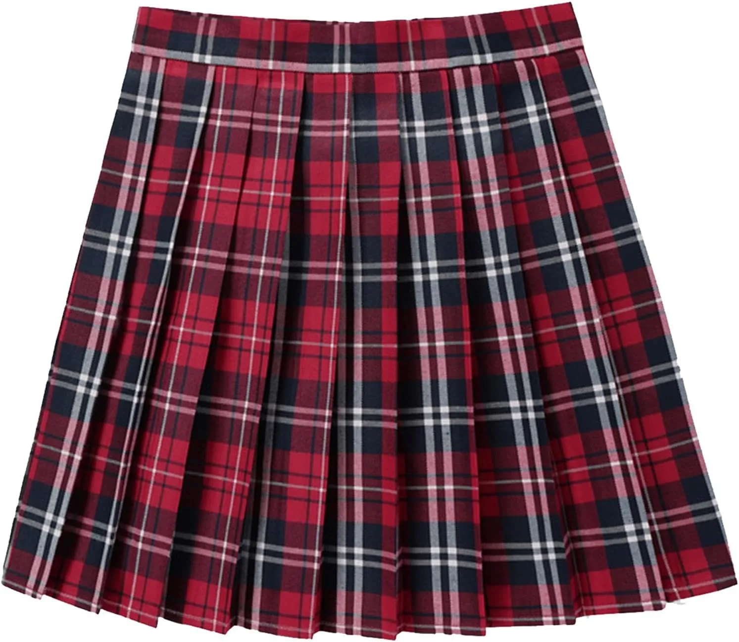 Skirts for Women Women's Casual Plaid High Waist Pleated A Line Mini Skirt