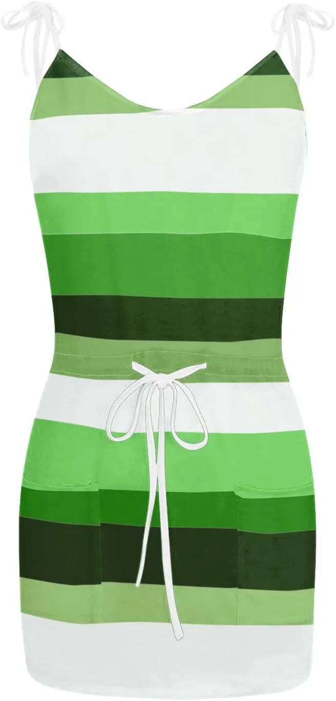 Sundresses for Women 2025 Cute Preppy Adjustable Spaghetti Straps Tie Waist Mini Boho Dress Sexy Homecoming Outfits