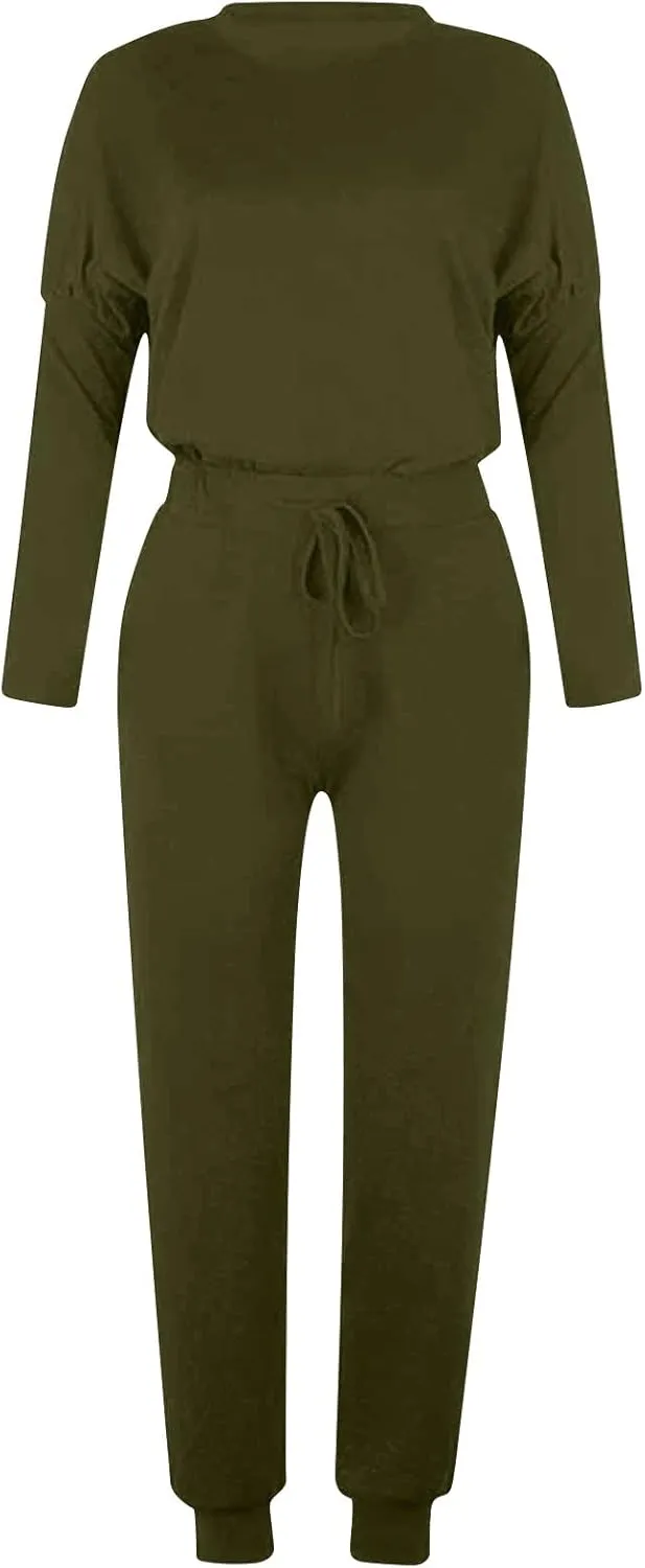 Sweatsuit for Women Long Sleeve Lightweight Lounge Sets Loose Fit Two Piece Tracksuit Loungewear Jogger Set