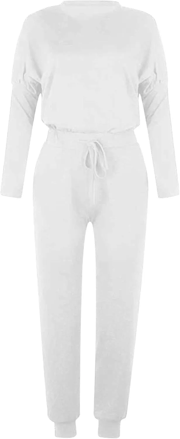 Sweatsuit for Women Long Sleeve Lightweight Lounge Sets Loose Fit Two Piece Tracksuit Loungewear Jogger Set