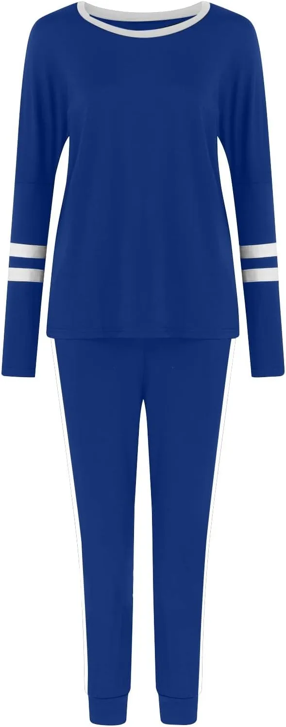 Sweatsuit for Women Long Sleeve Lightweight Lounge Sets Loose Fit Two Piece Tracksuit Loungewear Jogger Set