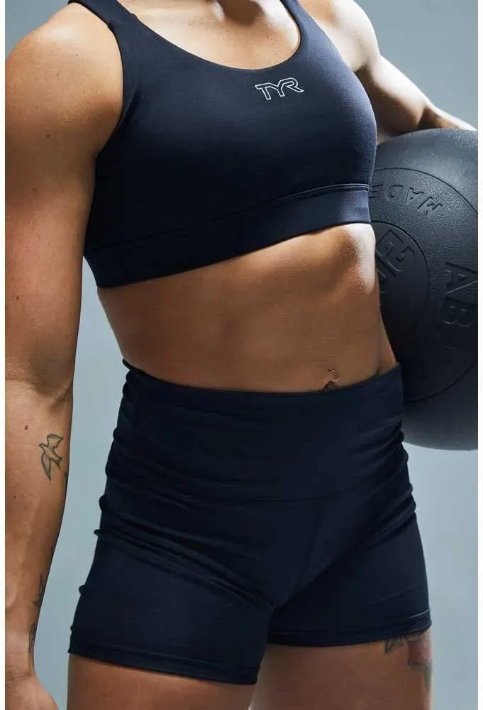 TYR Women's High Rise Athletic Workout Short 2"