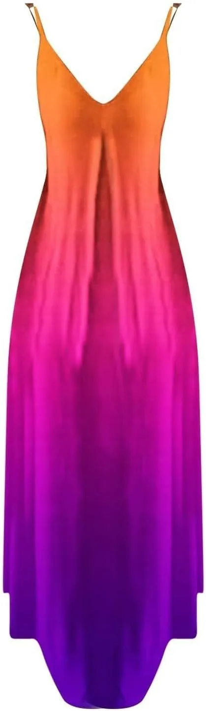 Vacation Dresses for Women 2025 Vintage Sexy Flowy V Neck Sleeveless Maxi Dress Gift Petite 80S Outfit for Women