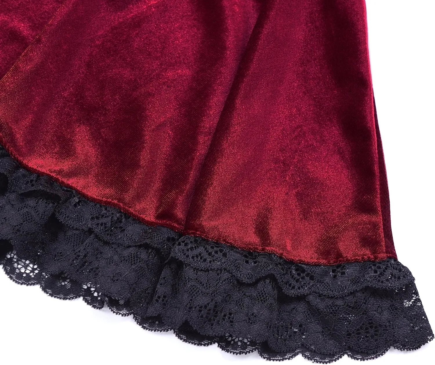 Velvet Lace Little Mini Skirts for Women High Waist Casual Ruffle Skirt Y2k Punk Goth Party