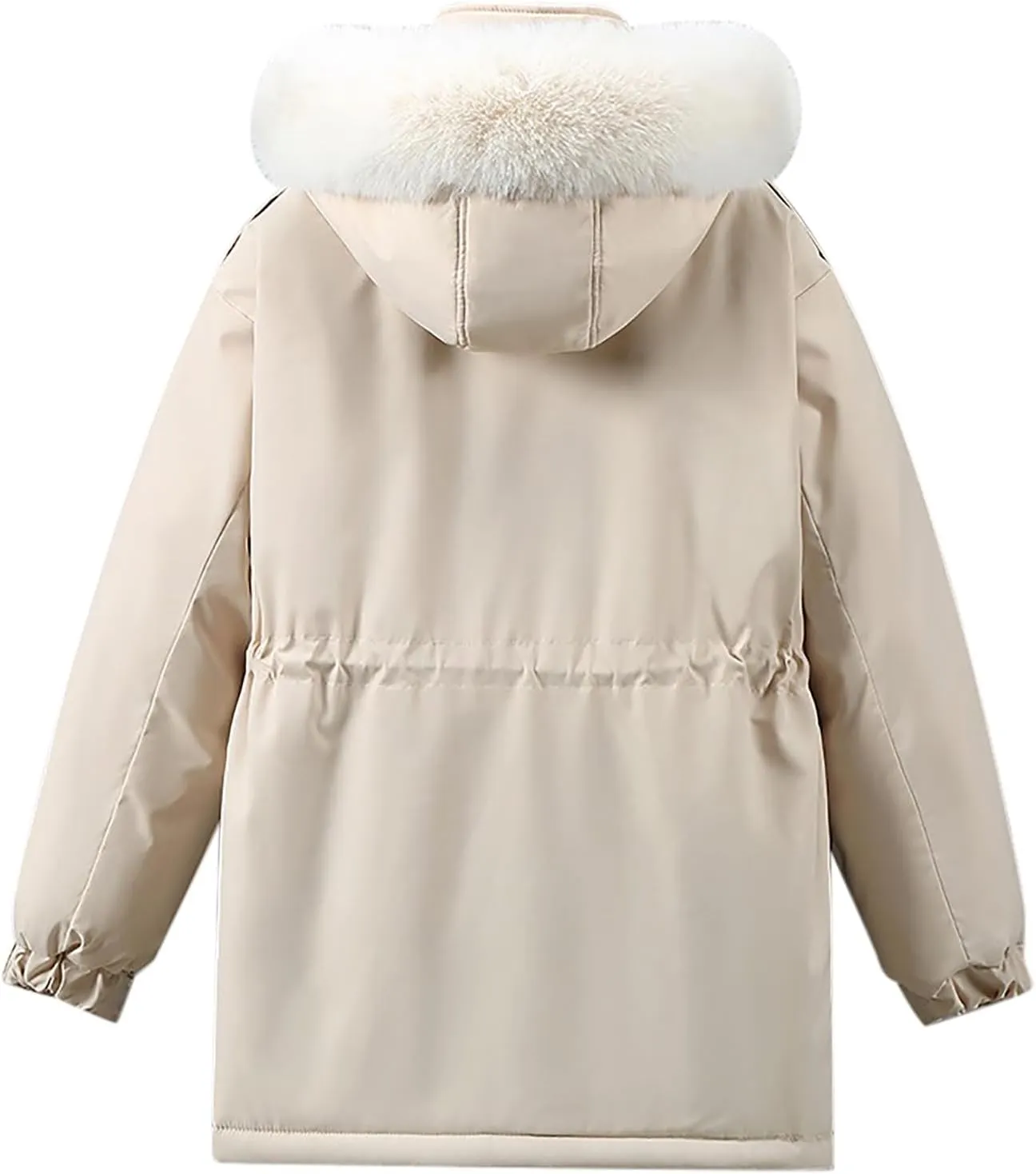 Winter Coats for Women Quilted Lightweight Jackets Thicken Puffer Jackets Warm Outerwear Down Coats With Faux Fur Hood