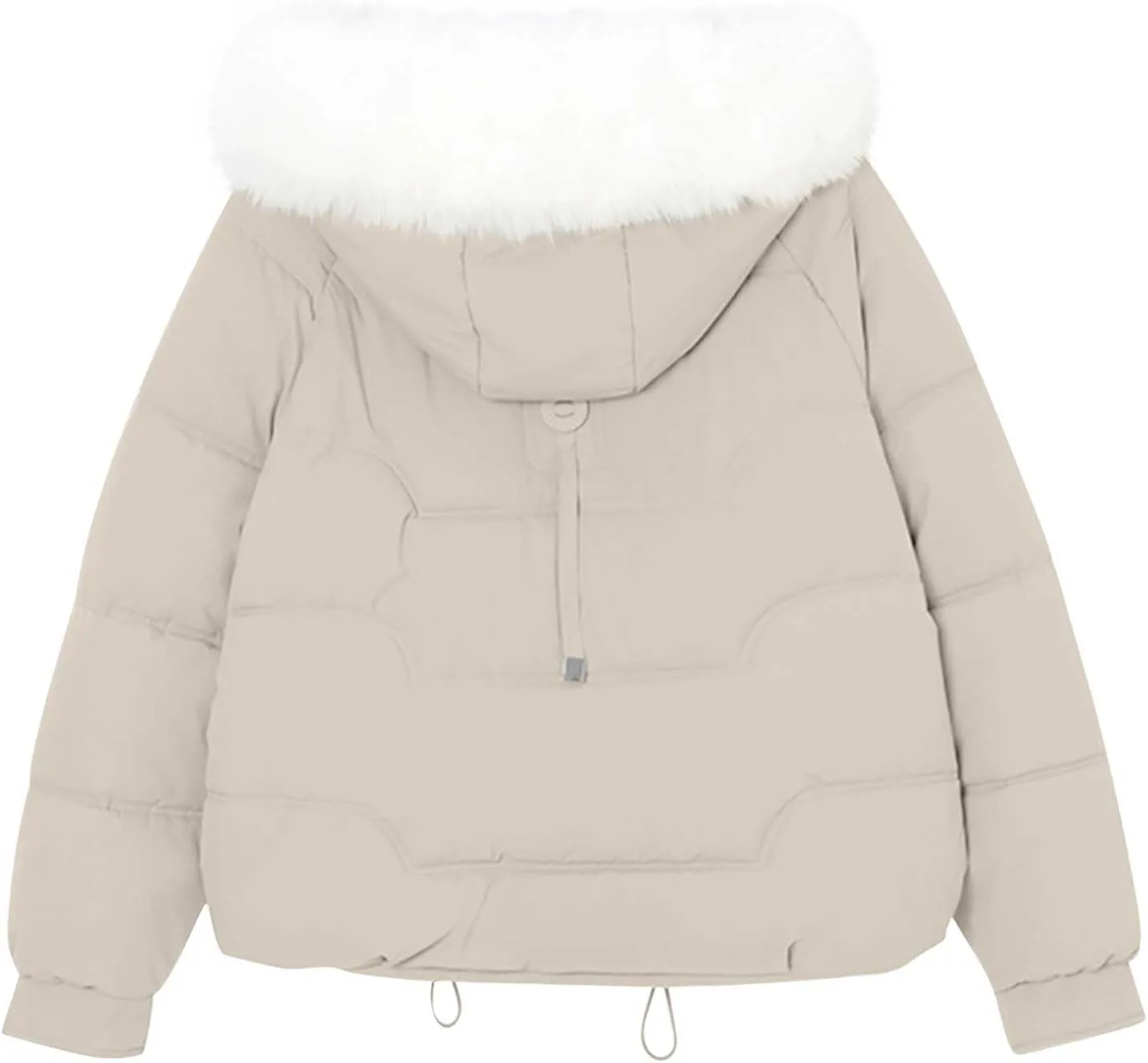 Winter Puffer down Jacket for Women Oversized Warm Outdoor Coat Ladies Hooded Padded down Jacket with Removable Hooded