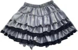 Women A-Line Pleated Mini Skirt Ruffled Patchwork Skirts