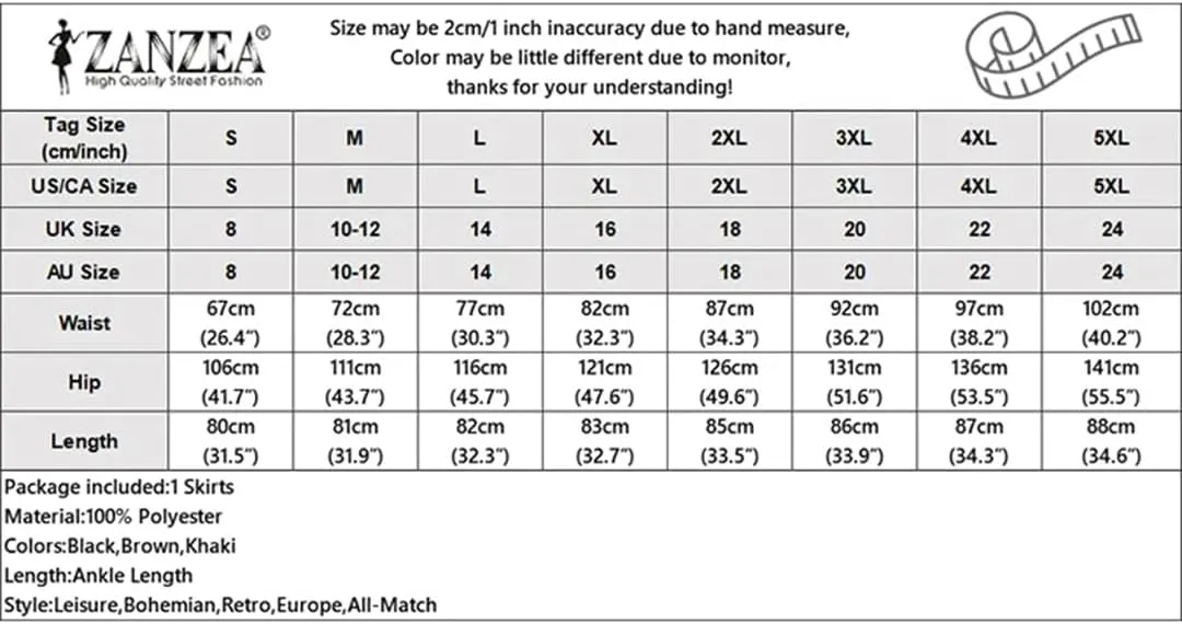 Women High Waist Work Casual Solid Skirt Elegant A-Line Party Sundress