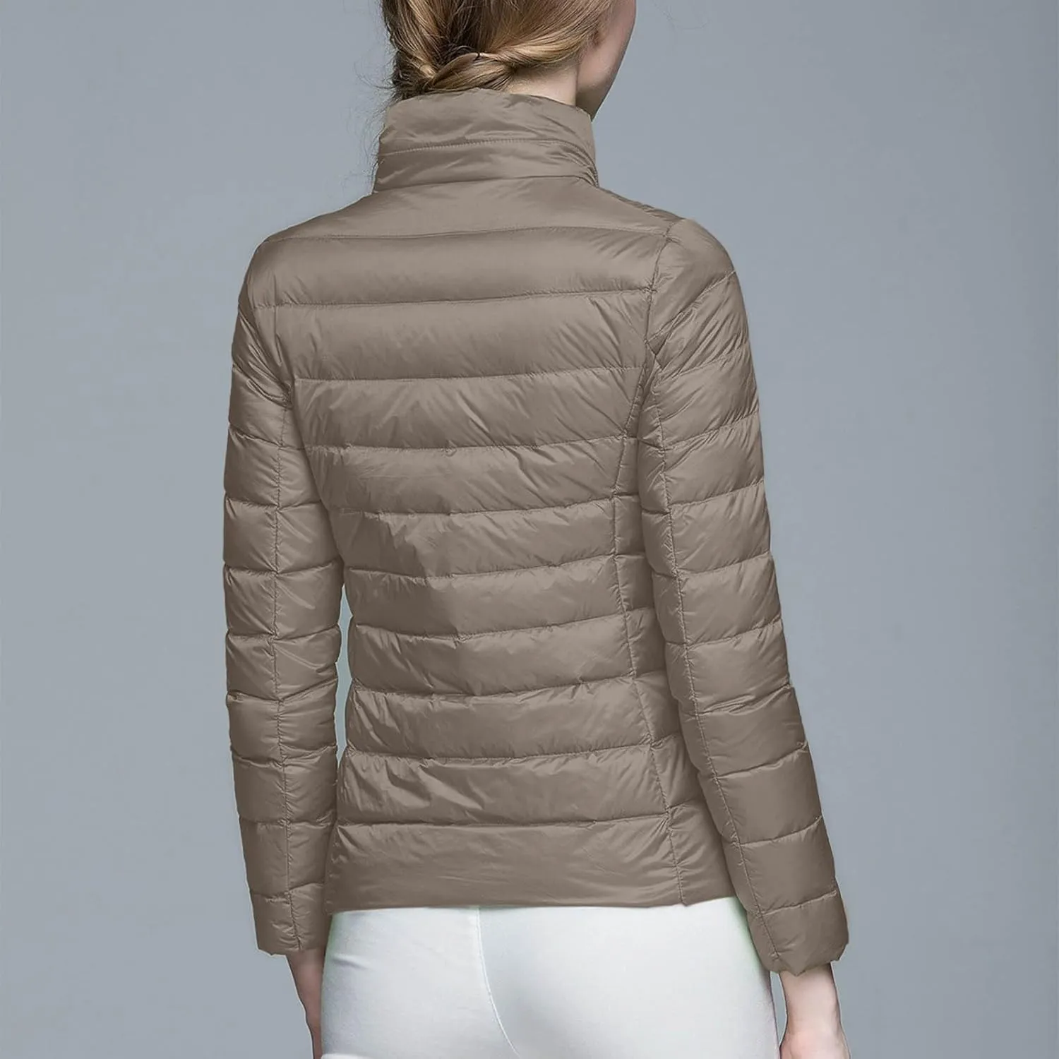 Women Plus Size Lightweight Puffer Jacket Packable Winter Warm Quilted Parka Coat Waterproof Windproof Hooded 2023