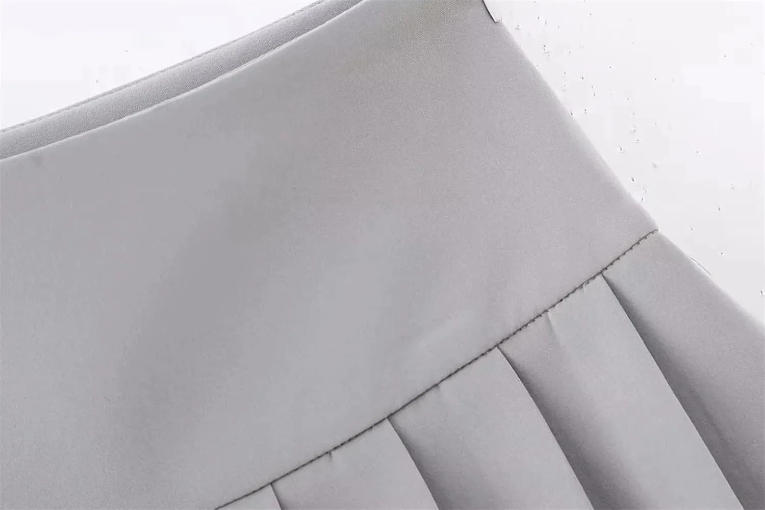 Women Solid Pleated Mini Skirts Low Waist A-Line Shorts Skirts
