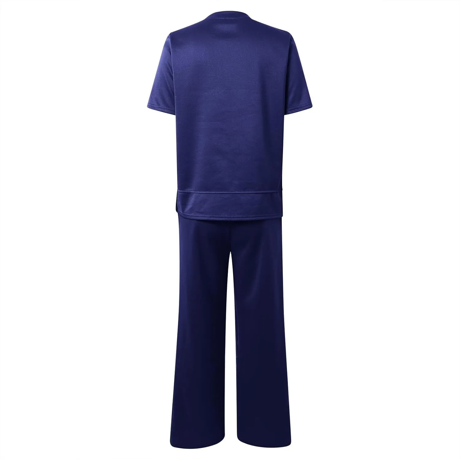 Womens 2 Piece Lounge Sets Fashion Outfits Oversized Wide Leg Loungewear Side Slit Tracksuit for Vacation Travel Airport