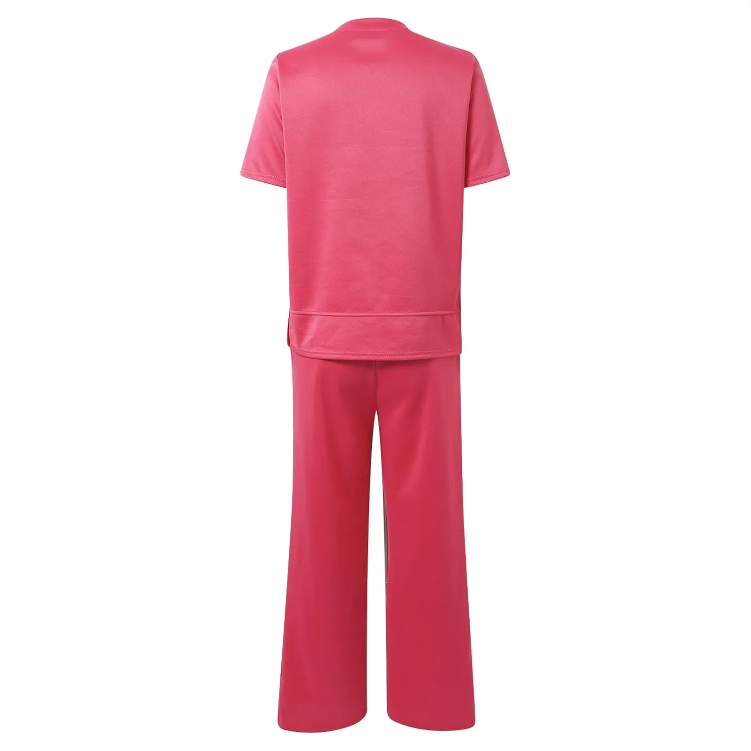 Womens 2 Piece Lounge Sets Fashion Outfits Oversized Wide Leg Loungewear Side Slit Tracksuit for Vacation Travel Airport
