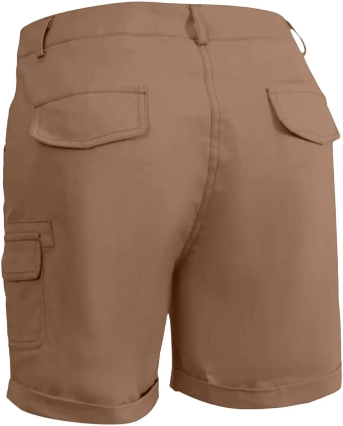 Women's Cargo Bermuda Shorts 2025 Summer High Waisted Casual Trendy Hiking Shorts Pull On Beach Outdoor Pants
