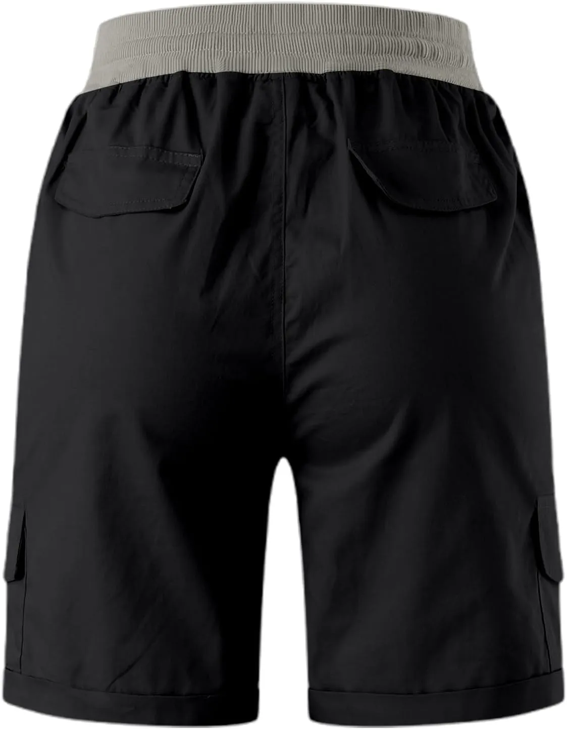 Womens Cargo Short Casual Summer Elastic Hiking Short 2025 Trendy High Rise with Pocket Solid Loose Outfit Lightweight