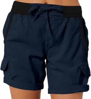 Womens Cargo Short Casual Summer Elastic Hiking Short 2025 Trendy High Rise with Pocket Solid Loose Outfit Lightweight