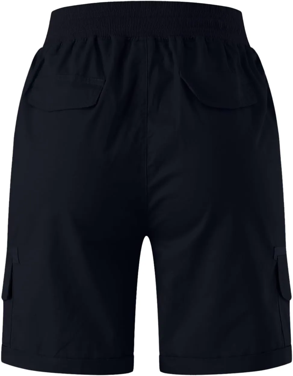 Womens Cargo Shorts Summer Casual High Waisted Casual Chino Hiking Shorts Pull On Drawstring Beach Loost Fit Short