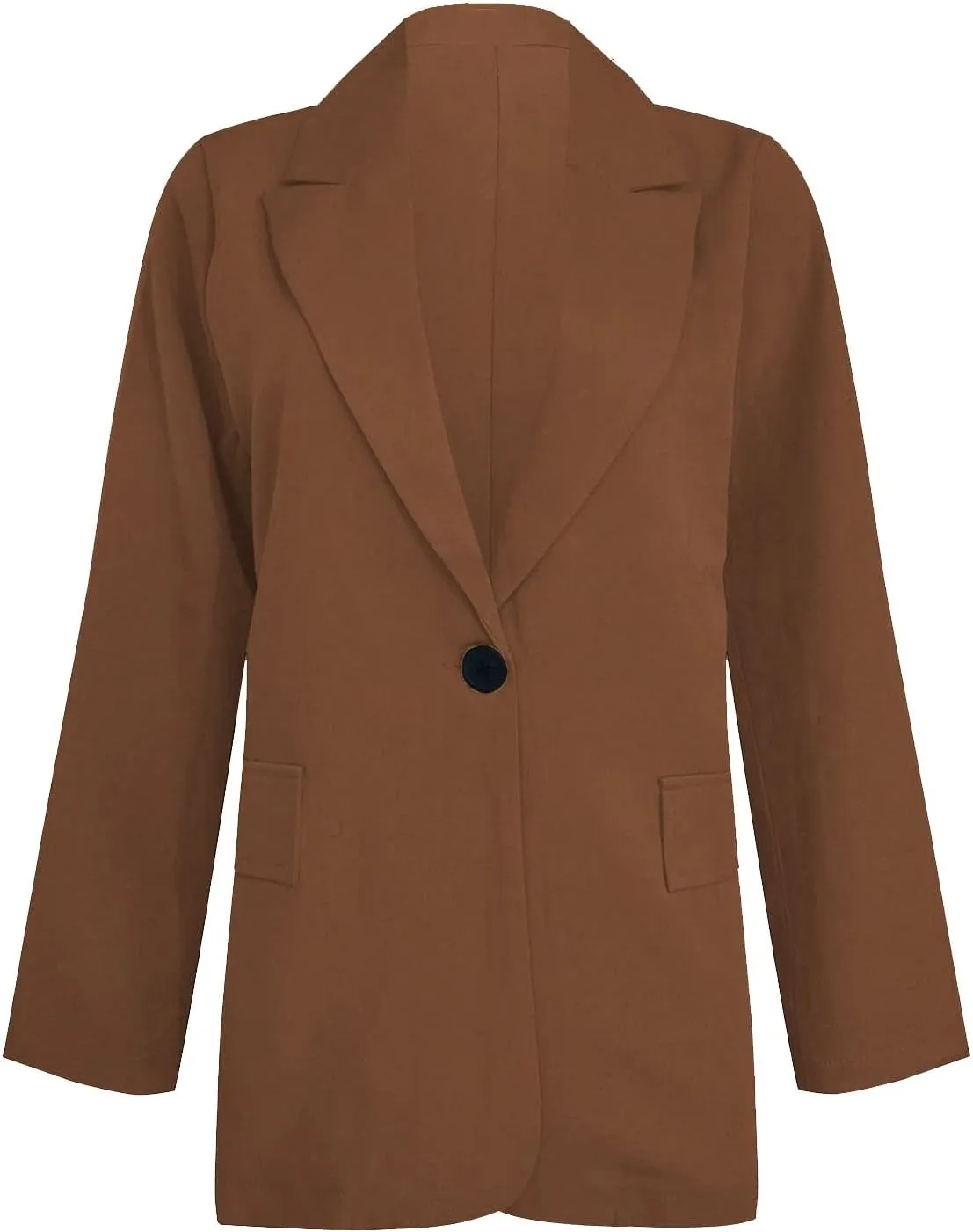 Women's Casual Blazers Business Lightweight Button Down Long Sleeve Jacket Open Front Blazer Summer Cardigan Work Suit