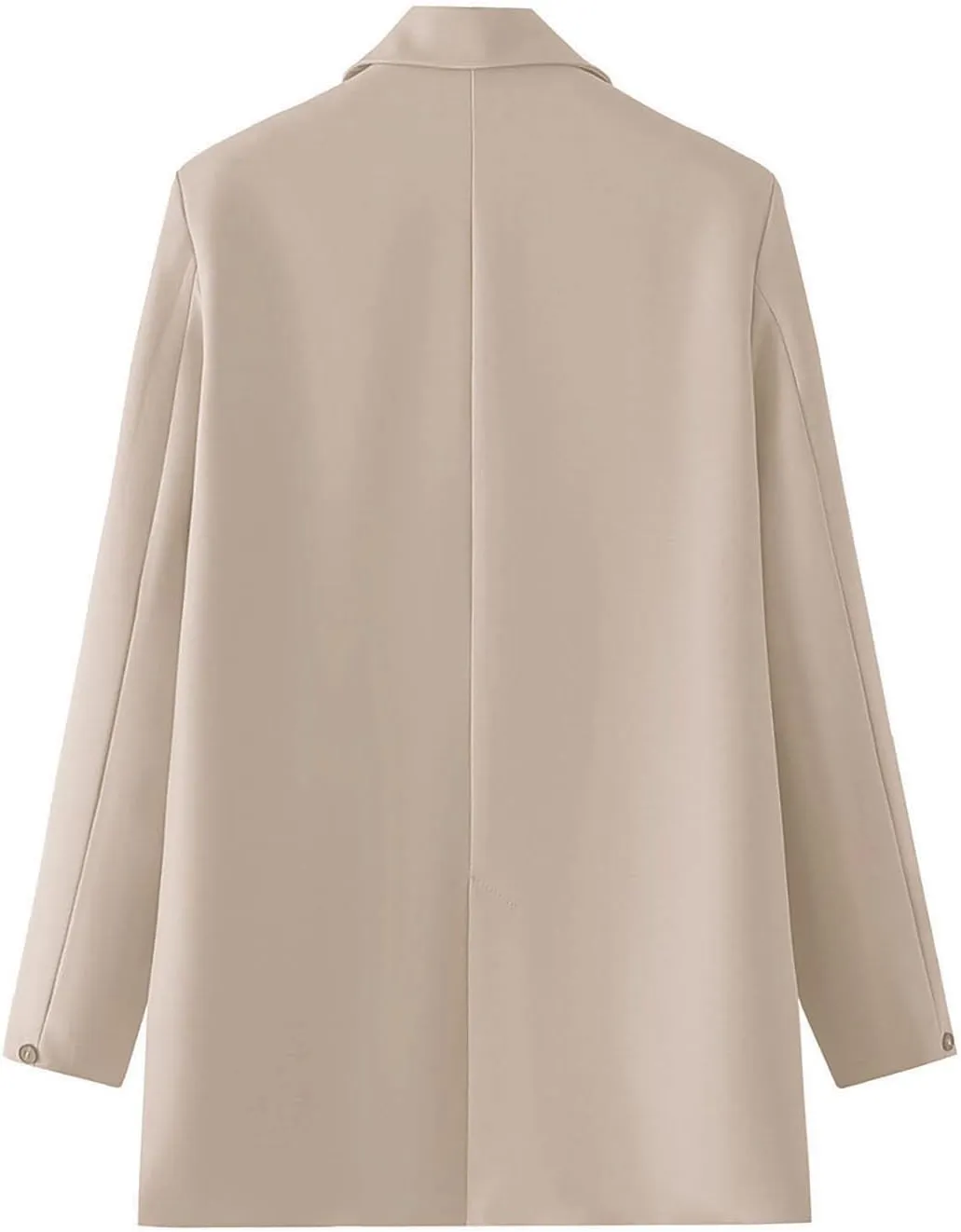 Womens Casual Boyfriend Oversized Shoulder Pads Blazer Button Down Long Sleeve Lapel Work Office Casual Blazer Jacket