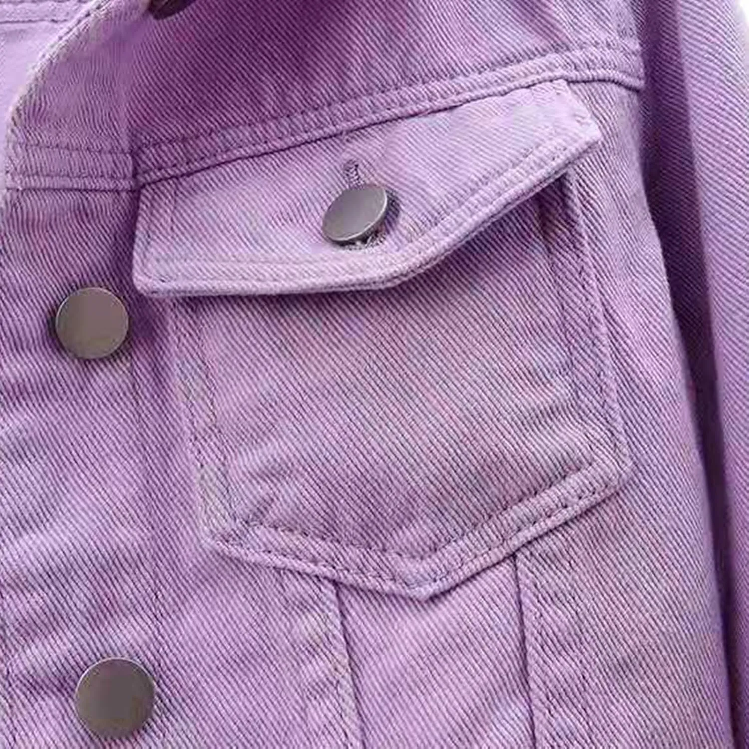 Women's Denim Jacket 3/4 Sleeve Cropped Jackets Lapel Button Down Cardigan Jean Jackets Casual Cute Trucker Coats