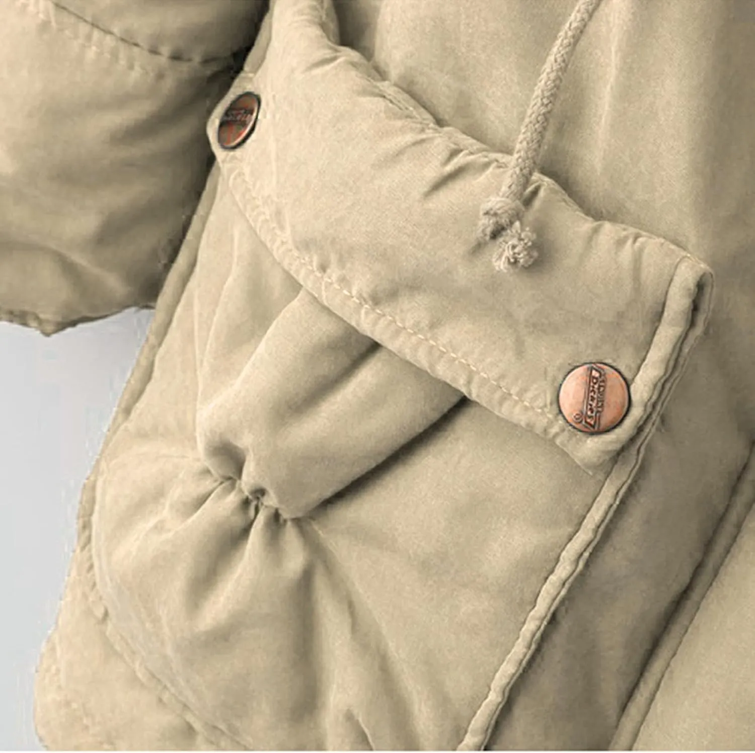 Womens Fleece Padded Coat Winter Warm Slim Fit Down Jacket Plus Size Lapel Drawstring Waist Sherpa Jacket with Pockets