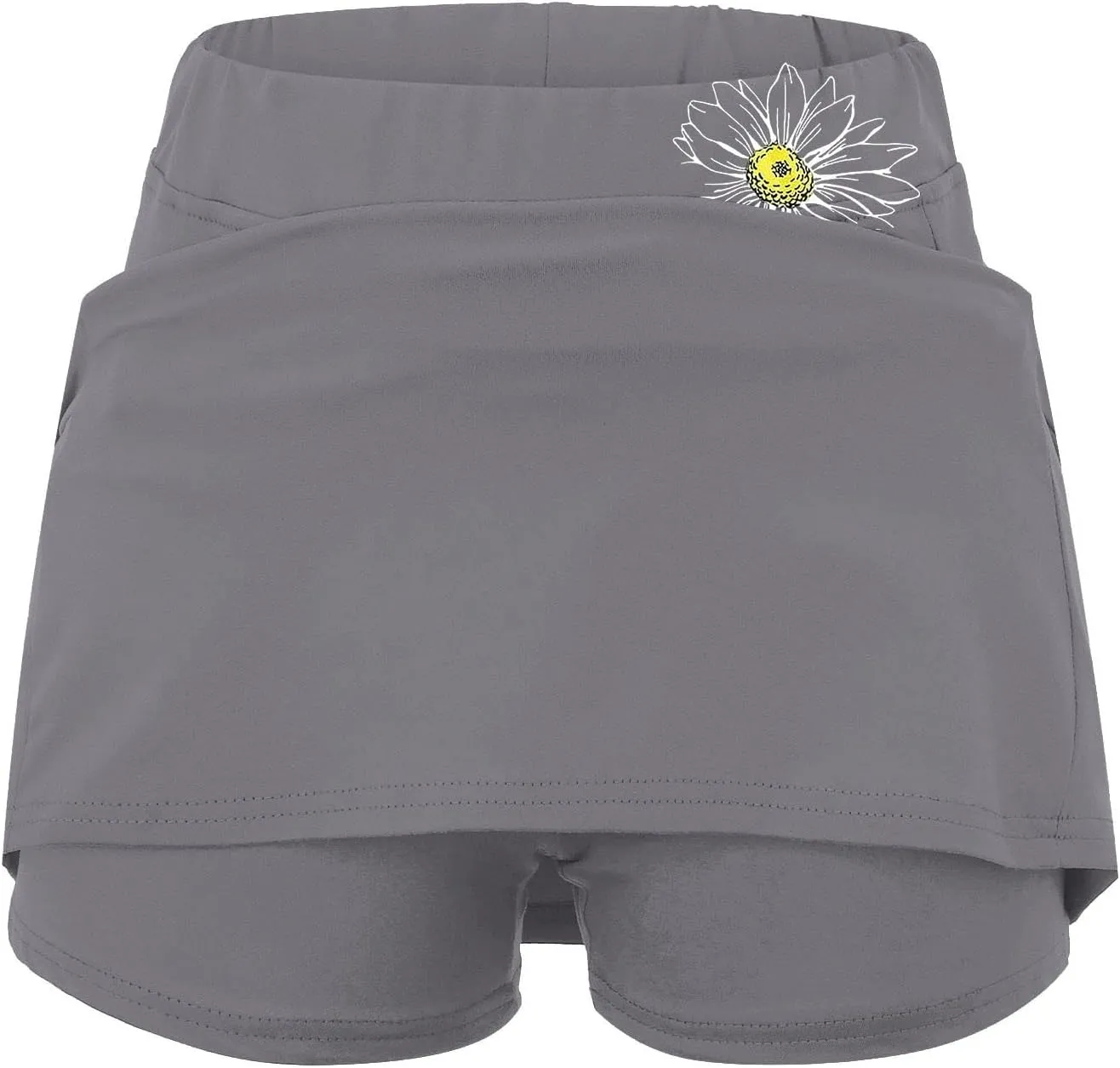 Womens Golf Skorts with Pockets Plus Size High Waist Tennis Skirt with Shorts Underneath Tummy Control Mini Skirts