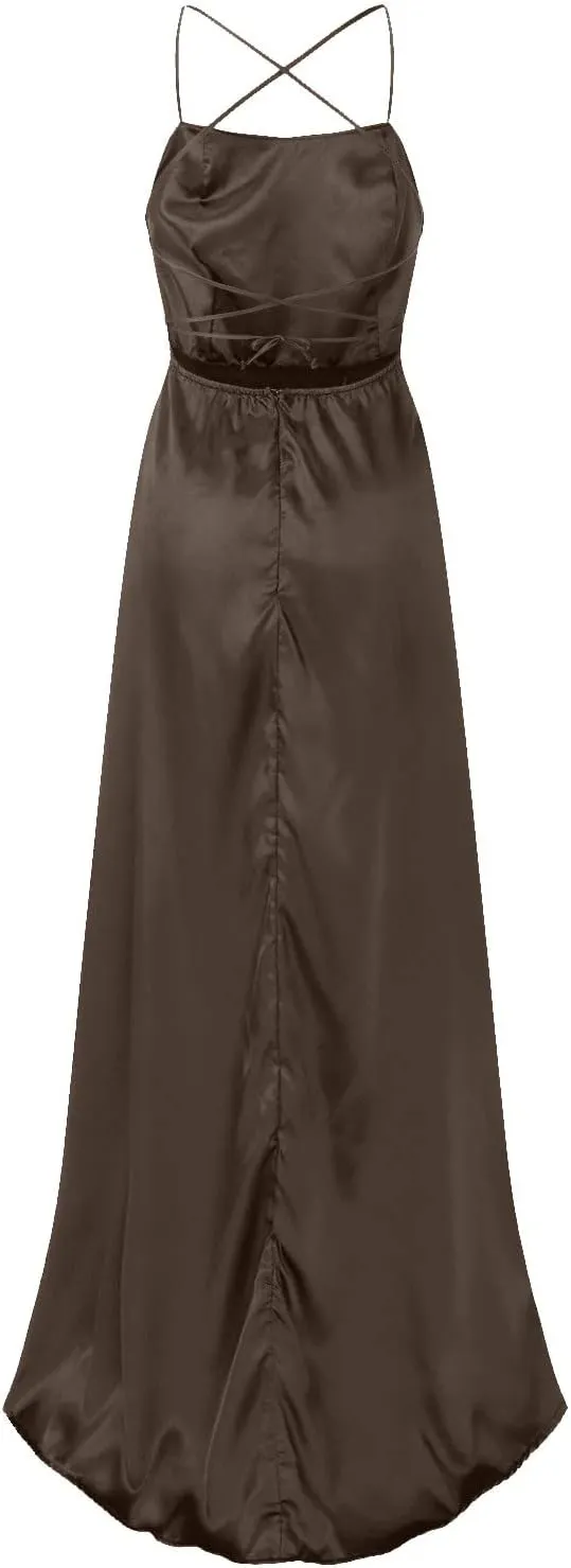 Womens Long Prom Dresses for Teens with Pockets Spaghetti Straps Formal Party Evening Gowns 2025 Prom Dress