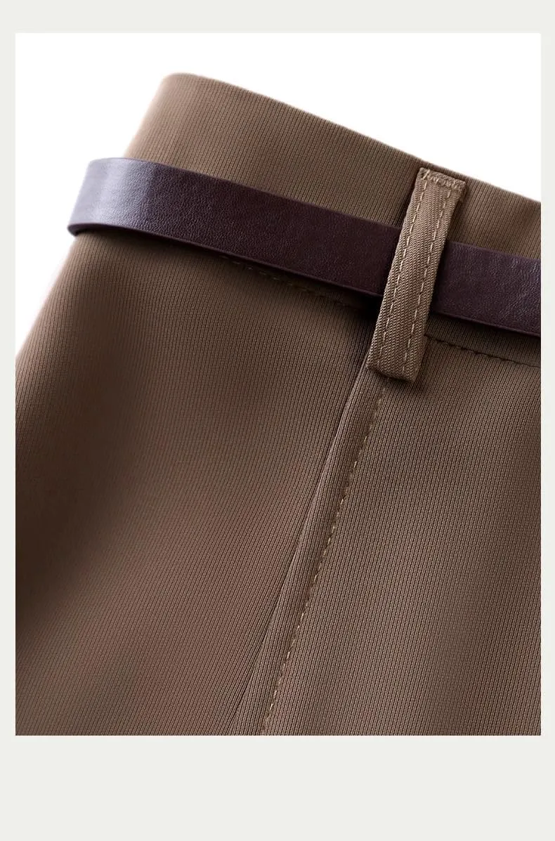 Women's Long Skirt Suit Summer Thin High-Waist Mid-Length A Line Skirts for Women