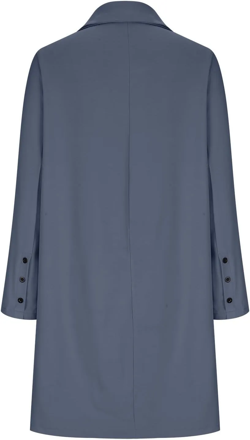 Womens Long Winter Wool Coats Womens Casual Long Trench Coats Fashion Black Jackets for Women 2024 Elegant Peacoat
