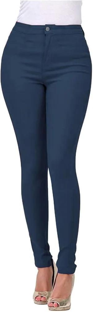 Women's Skinny Jeans Stretchy High Rise Tummy Control Jeggings Summer Butt Lifting Denim Pants Slim Fit Ladies