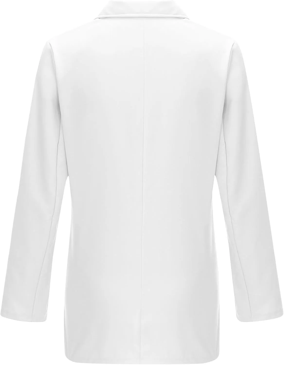 Womens Solid Long Sleeve Lapel Blazers Open Front Business Casual Tailored Jackets with Pockets Office Work Suit Coat