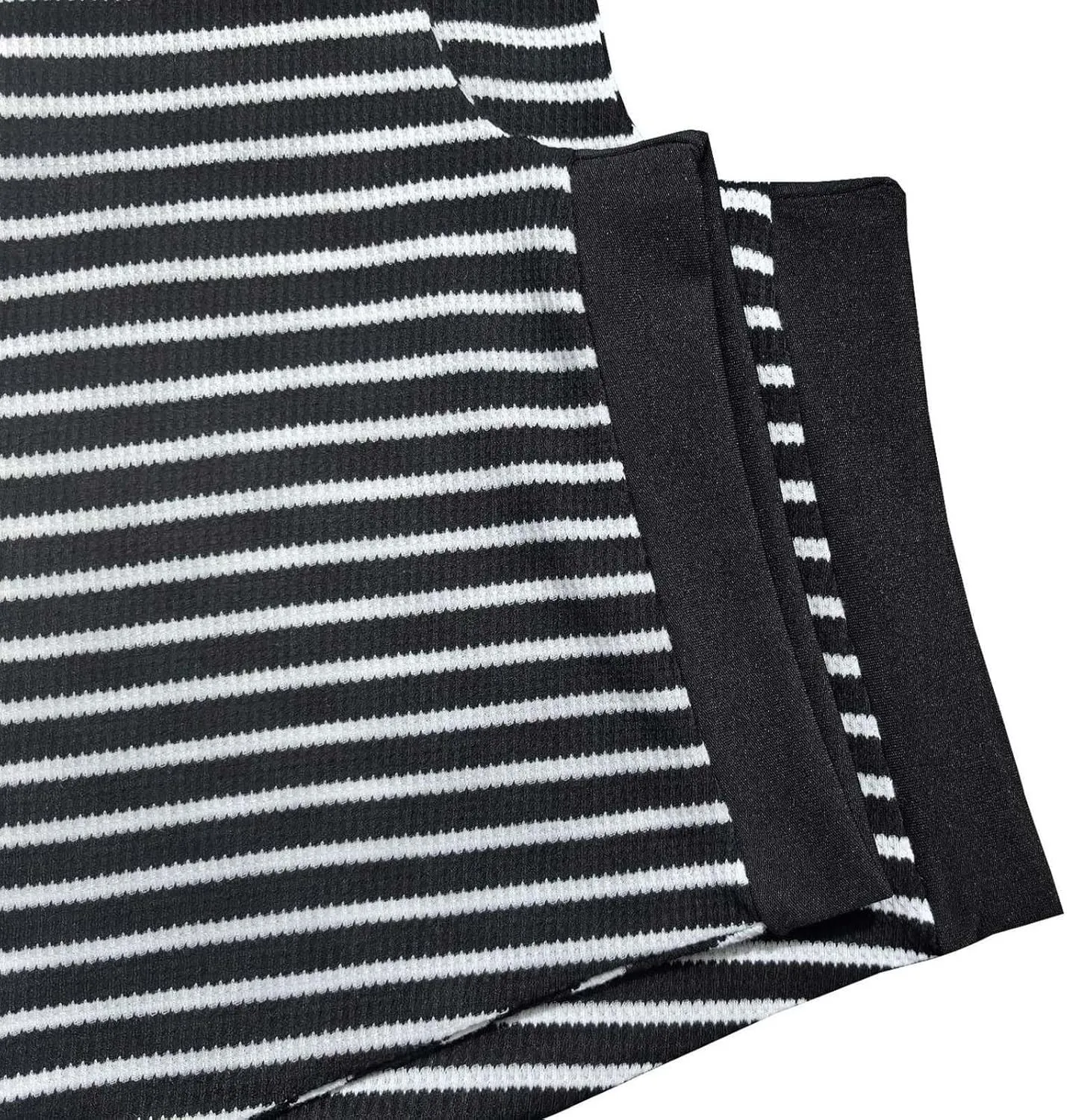 Womens Striped Pajama Sets Waffle Knit Lounge Set 2 Piece Outfits Loungewear Soft Shorts Sets Tracksuit Sweatsuit