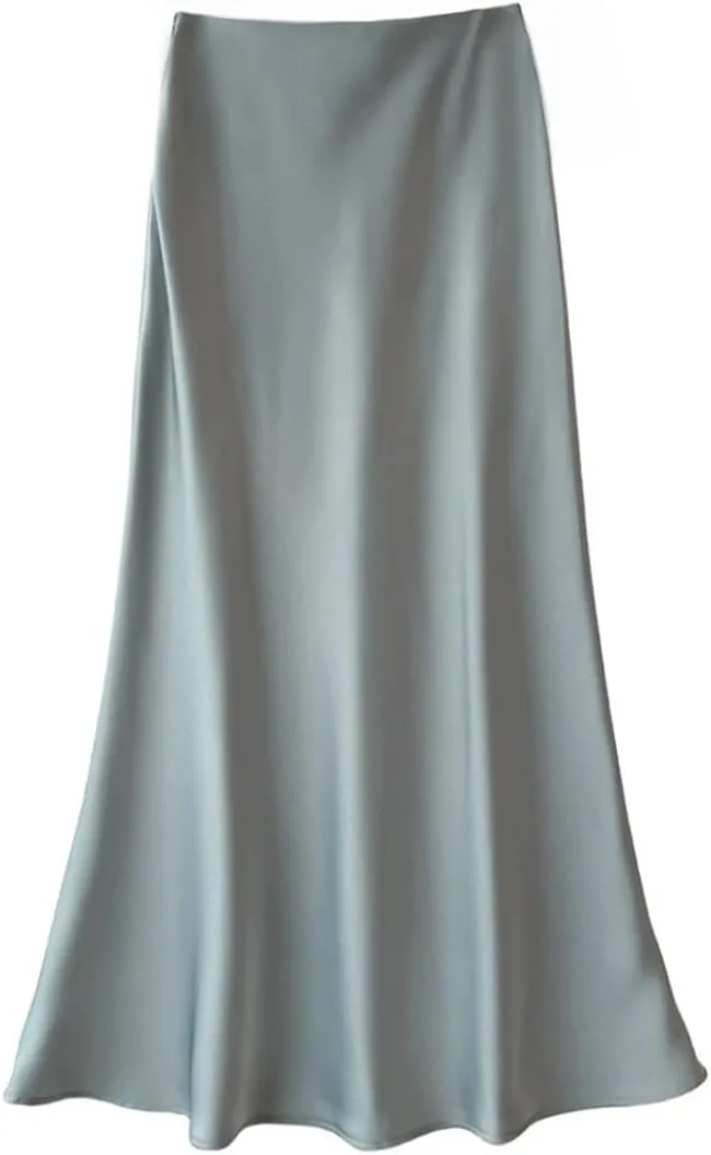 Women's Summer Party Long Skirts Women High Waist Elegant A-Line Maxi Skirts