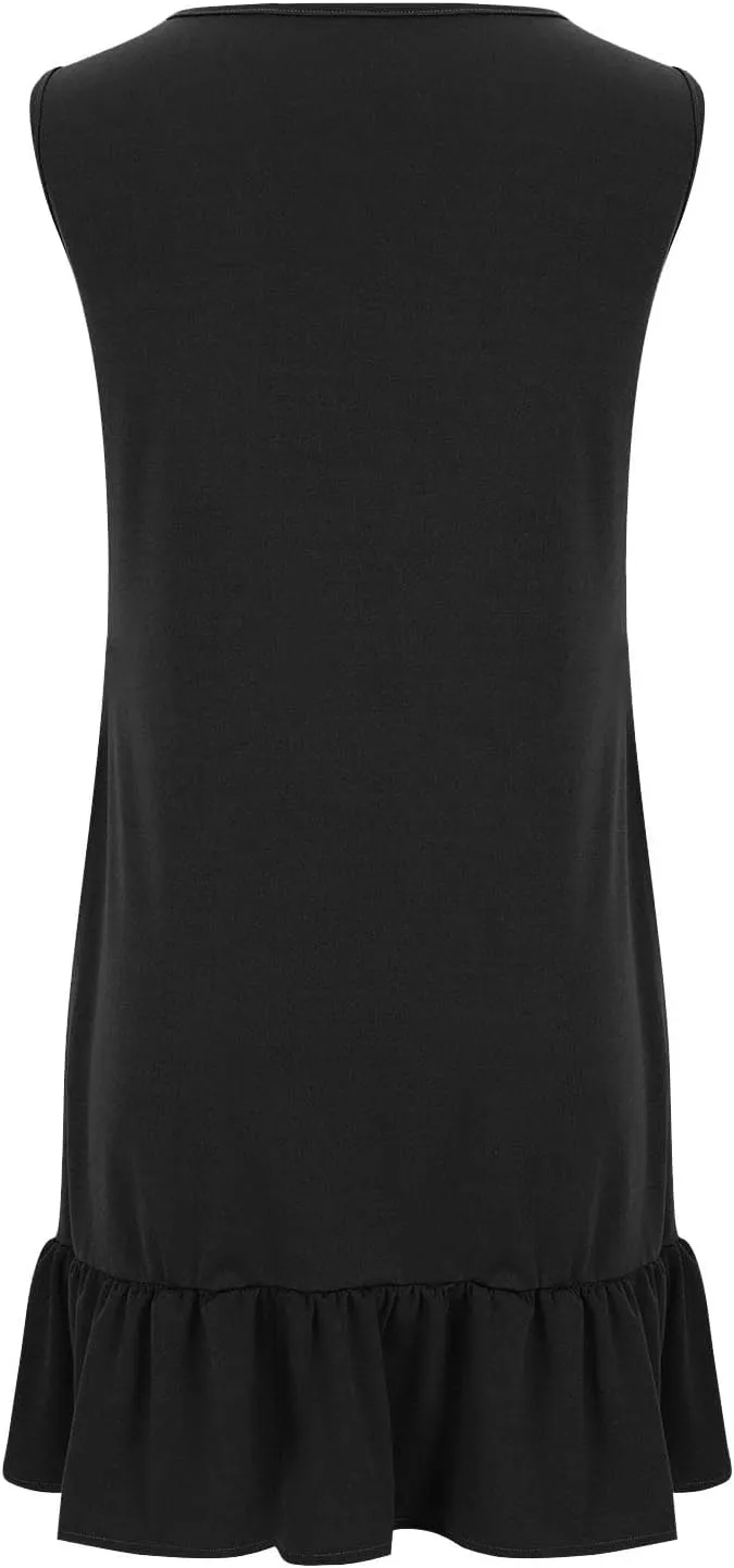 Womens Summer Short Dresses 2025 Floral Printed Casual Beach Short Dress Loose Fit Shift Dress