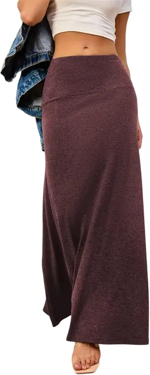 Women's Summer Skirts 2025 Bohemian High Waist Flowy Maxi Skirt A-Line Design