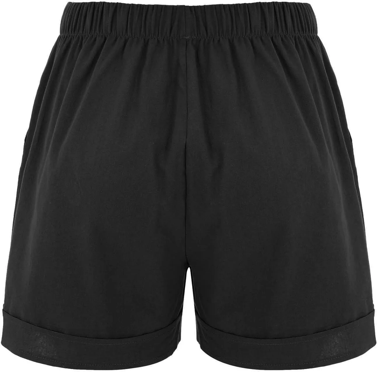 Womens Sweat Shorts Casual Comfy High Waisted Lounge Shorts Drawstring Cotton Shorts with Pockets