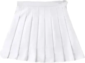 Women's Vintage Pleated Mini Skirts Korean High Waist Summer A Line Skirts