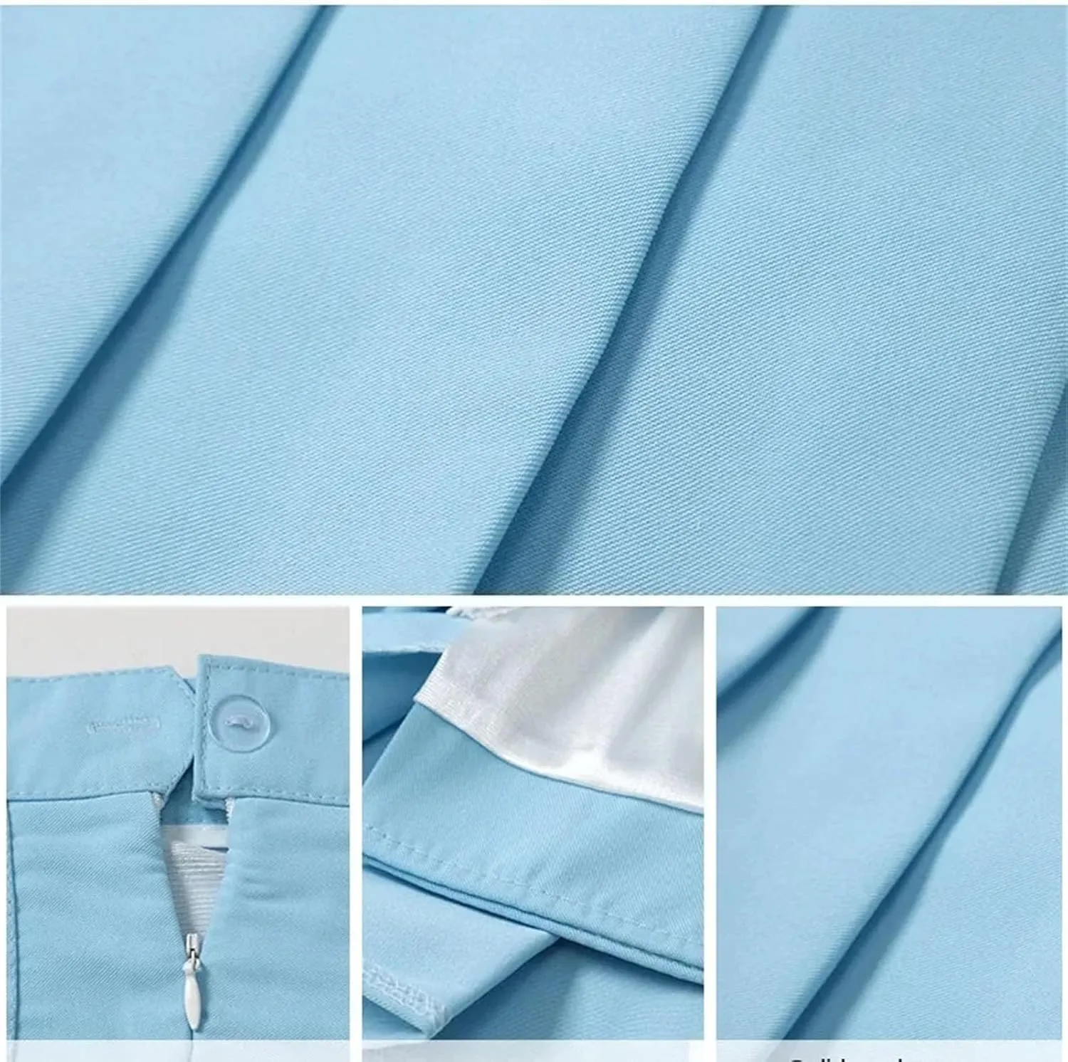 Women's Vintage Pleated Mini Skirts Korean High Waist Summer A Line Skirts