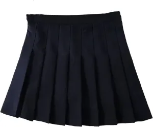 Women's Vintage Pleated Mini Skirts Korean High Waist Summer A Line Skirts