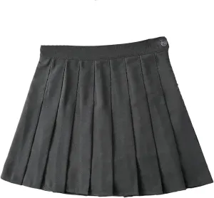Women's Vintage Pleated Mini Skirts Korean High Waist Summer A Line Skirts