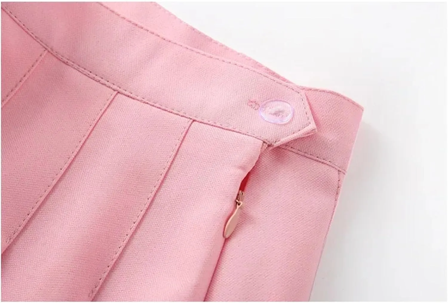 Women's Vintage Pleated Mini Skirts Korean High Waist Summer A Line Skirts