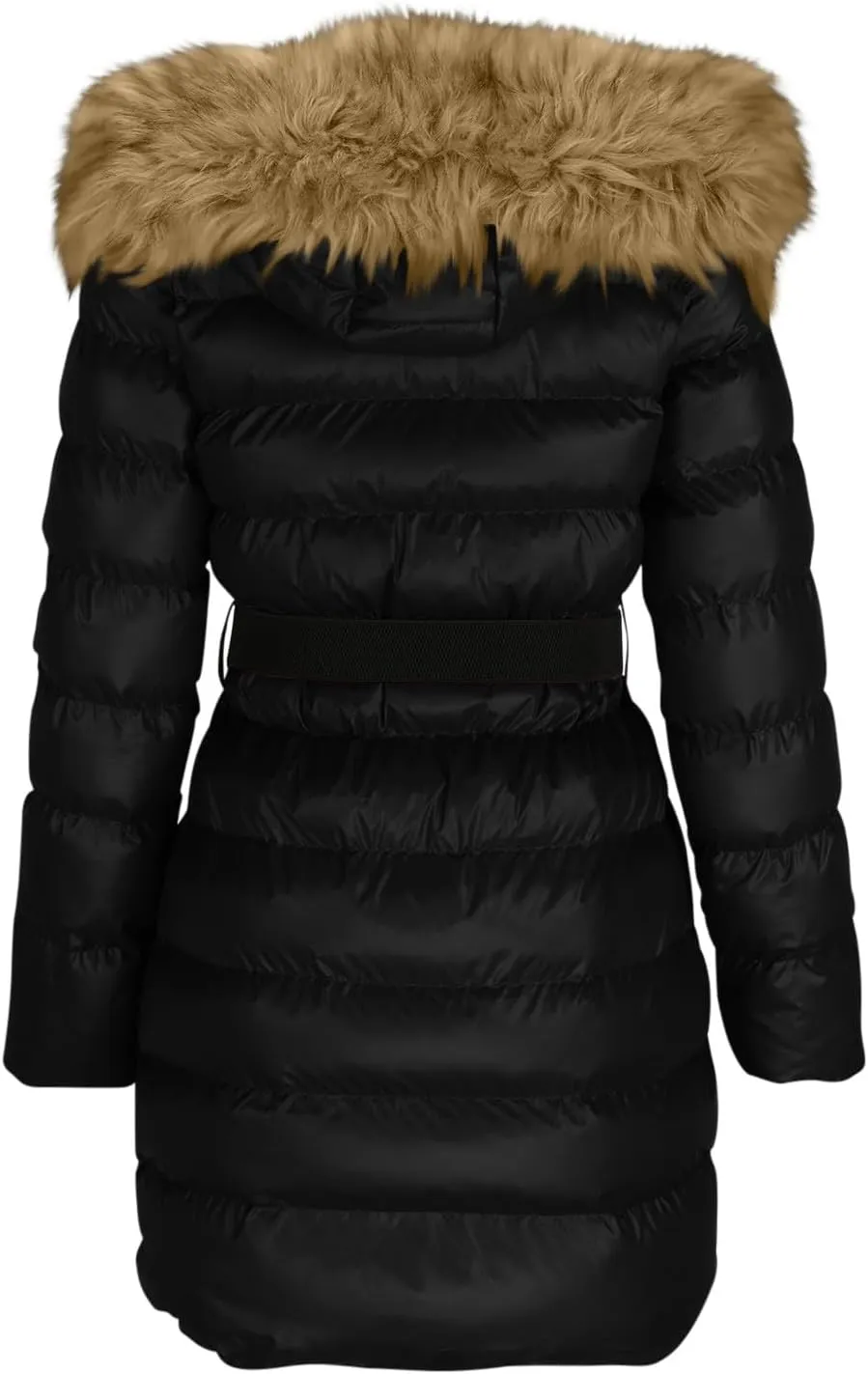 Women's Winter Coat Thicken Puffer Jacket Outerwear Quilted Lightweight Jackets down Coats with Faux Fur Removable Hood