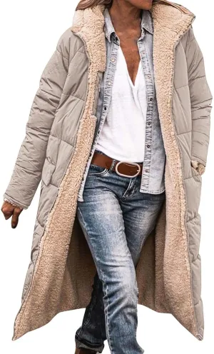 Womens Winter Cropped Puffer Jacket Coat Faux Fur Trim Hood Short Down Coats Cropped Puffer Long Sleeve Coats