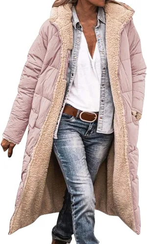 Womens Winter Cropped Puffer Jacket Coat Faux Fur Trim Hood Short Down Coats Cropped Puffer Long Sleeve Coats